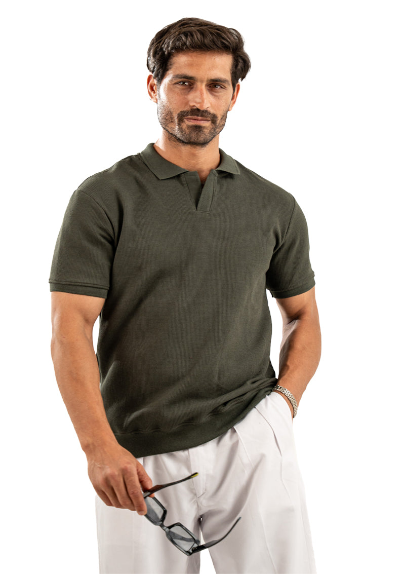 GREEN OLIVE POLO SHIRT